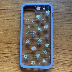 Clear Floral iPhone 12 or 12 Pro Pela Case